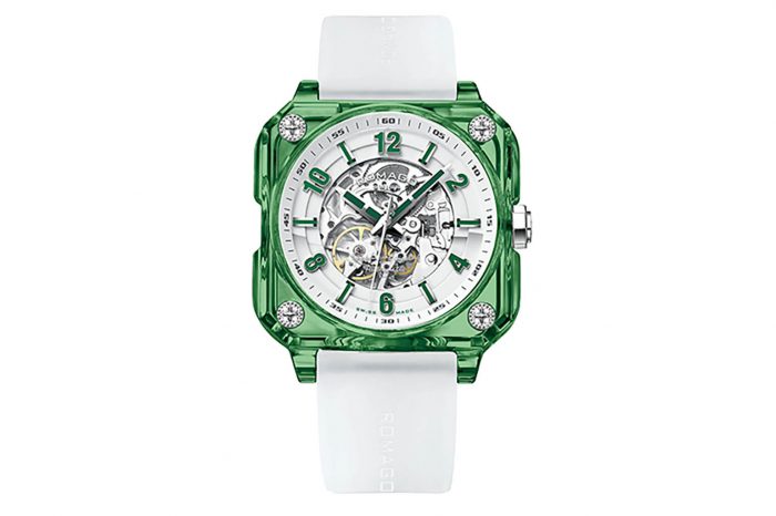 世上首枚綠色Saphhire錶殼腕錶 Romago Royal Master Sapphire