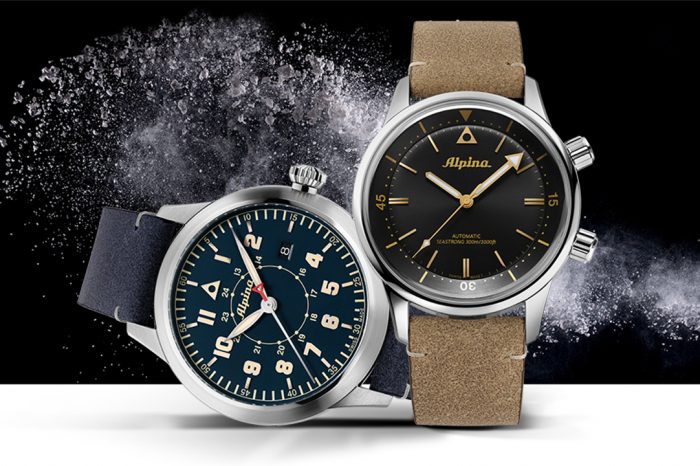 【Alpina】艾沛勒上天下海懷舊設計工具腕錶二枚