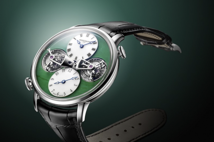 Arnold & Son Double Tourbillon Jade 翡翠雙明月