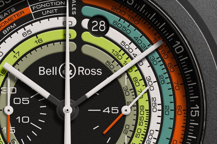 【Bell & Ross】BR 03-94 Multimeter計時腕錶﹒多種顏色刻度錶盤﹒多重計時功能集於一錶
