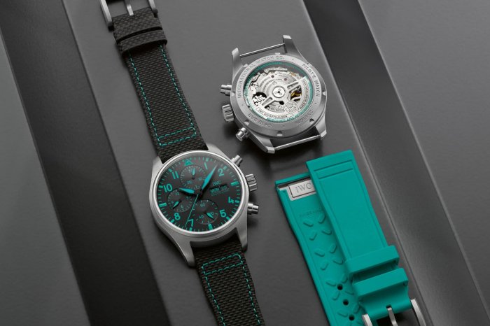【IWC｜萬國錶 x Mercedes-AMG Petronas F1 車隊聯手推出新錶作，以Petronas綠色為主調超級搶眼】