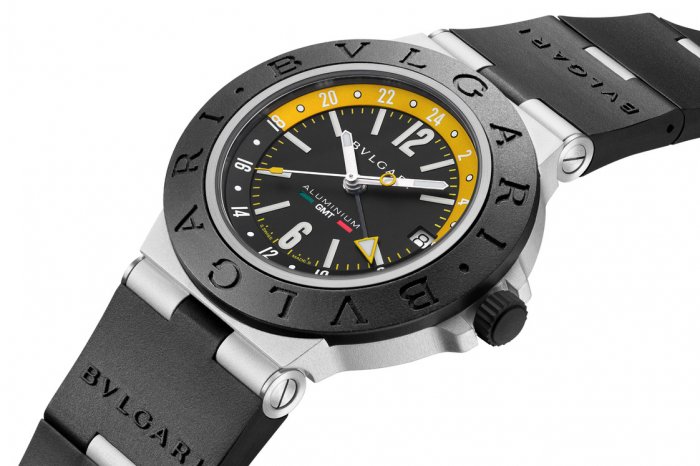 【 BVLGARI】BVLGARI Aluminium GMT Amerigo Vespucci鋁金屬腕錶特別版﹒以經典三桅帆船之名﹒向意大利精精神致敬