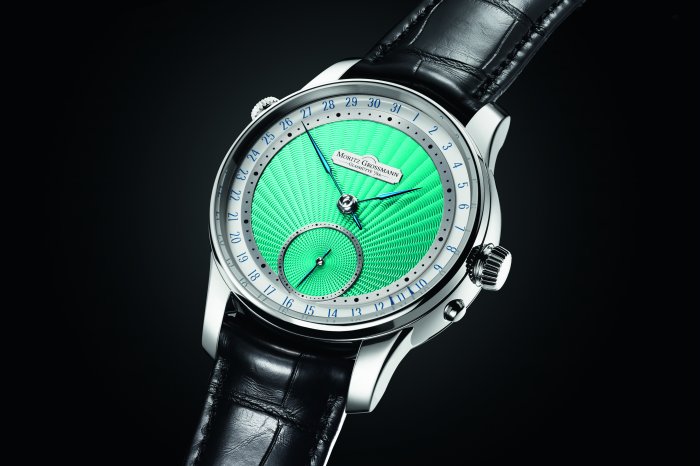 Moritz Grossmann DATE Turquoise｜綠松石色錶盤丨德國與瑞士合璧