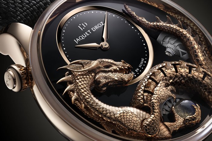 【Jaquet Droz】Dragon Automation客製腕錶﹒《魔戒》藝術指導負責創作﹒神龍活現錶盤之上