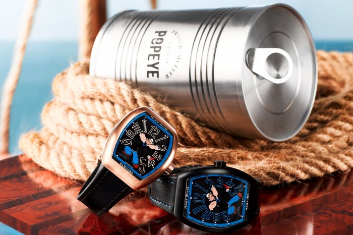 【新錶介紹】Franck Muller x Bamford BWD x Popeye大力水手限量版三聯乘Vanguard腕錶﹒經典卡通再登錶盤﹒黑鈦或玫瑰金限量版