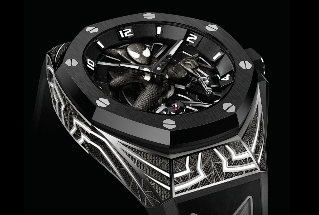 【新錶介紹】愛彼Audemars Piguet x 漫威Marvel聯乘腕錶第二彈．Spider-Man蜘蛛俠掛帥．黑色戰衣孤品版本杜拜慈善拍賣．成交價為620萬美元