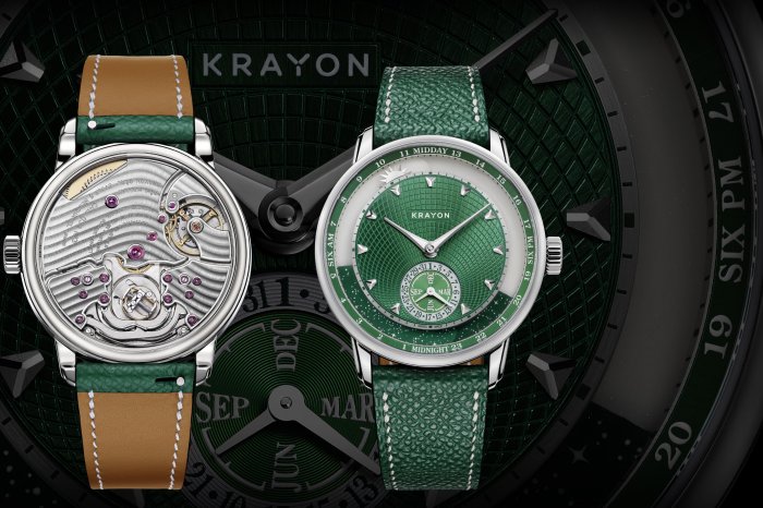 【KRAYON 新作｜錶盤上的綠意盎然｜用家友善的「世界時間」功能，顯示配戴者所選擇的日出和日落時間｜新錶速報】