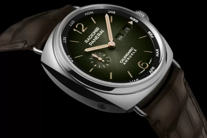 【Panerai｜新錶賀新店． Radiomir 系列漸變綠面年曆腕錶｜軍事味上加點意式風情｜新錶速報】