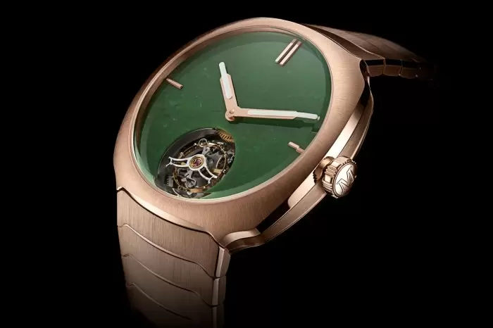 【新錶速報 】朱甍碧瓦｜H. Moser & Cie. Streamliner Tourbillon Wyoming Jade 陀飛輪懷俄明玉石腕錶