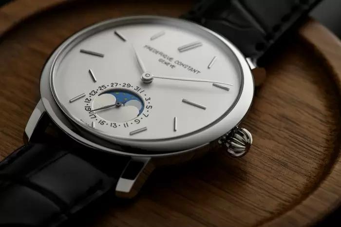 【新錶速報】Frederique Constant 聯乘 seconde/seconde/ ｜限量版新作Slimline Moonphase Date Manufacture｜輕鬆幽默設計｜向錶匠致敬