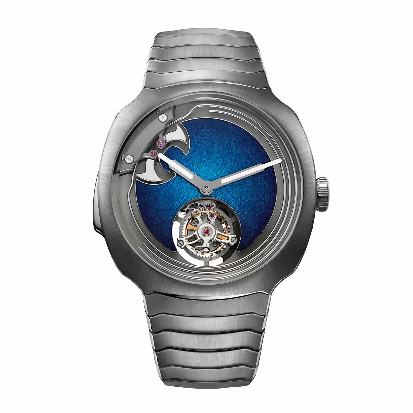 H. Moser & CIE Streamliner Concept Minute Repeater Tourbillon Blue Enamel