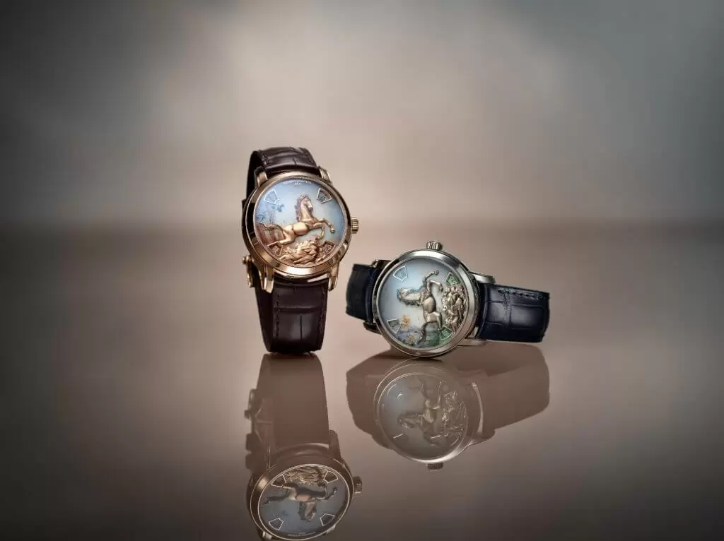 VACHERON CONSTANTIN江詩丹頓藝術大師系列馬年腕錶琺瑯與雕刻再現東西