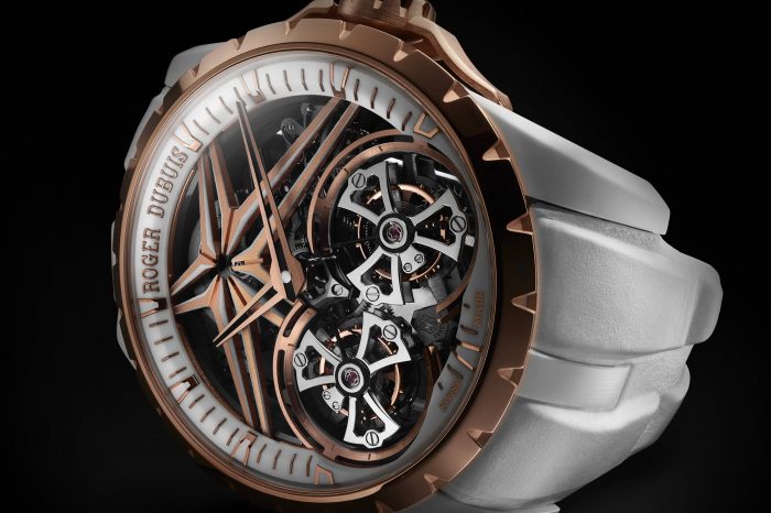 Roger Dubuis Excalibur Double Tourbillon White Ceramic丨首款採用白色陶瓷錶殼