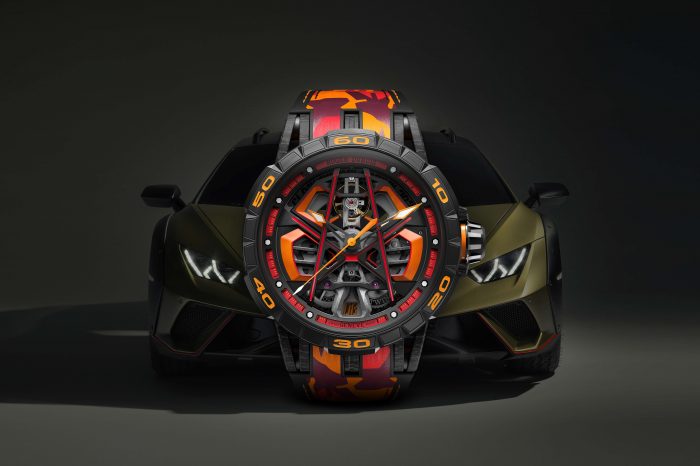 火辣跑車丨Roger Dubuis Excalibur Spider Huracán Sterrato單擺輪腕錶