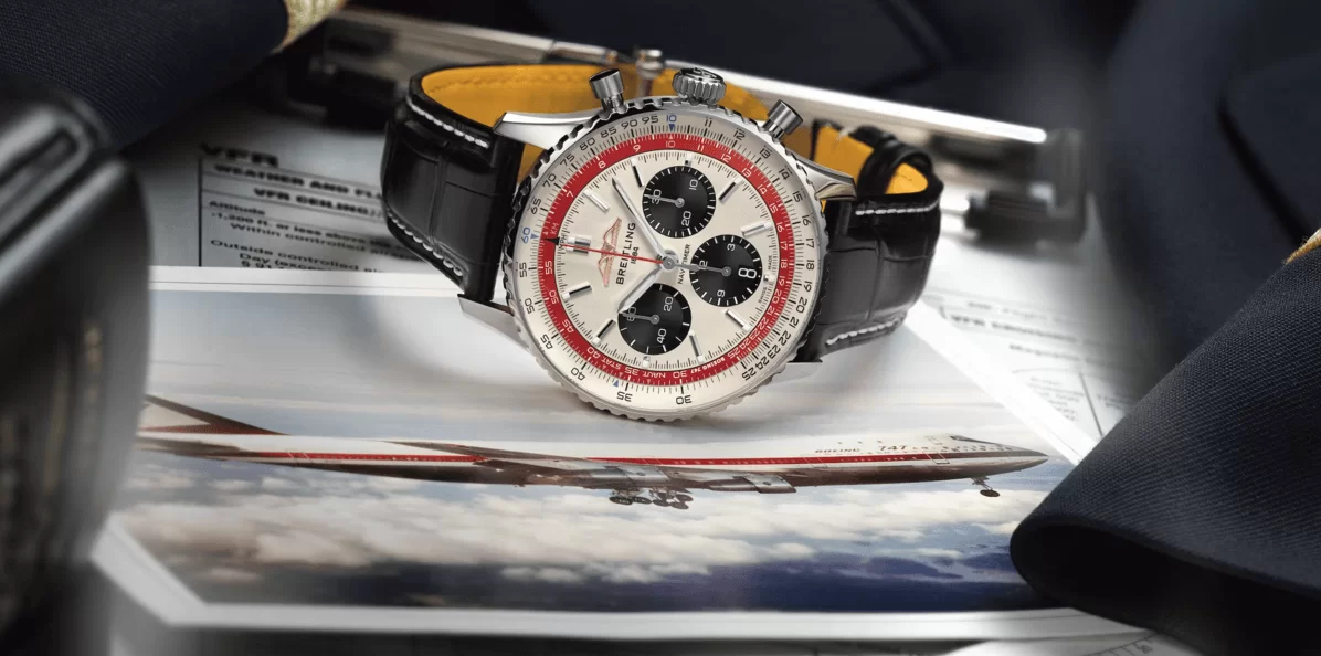 【新錶介紹】百年靈Breitling又有全新限量版﹒Navitimer B01 Chronograph 43 Boeing 747﹒紀念波音747珍寶客機光榮引退