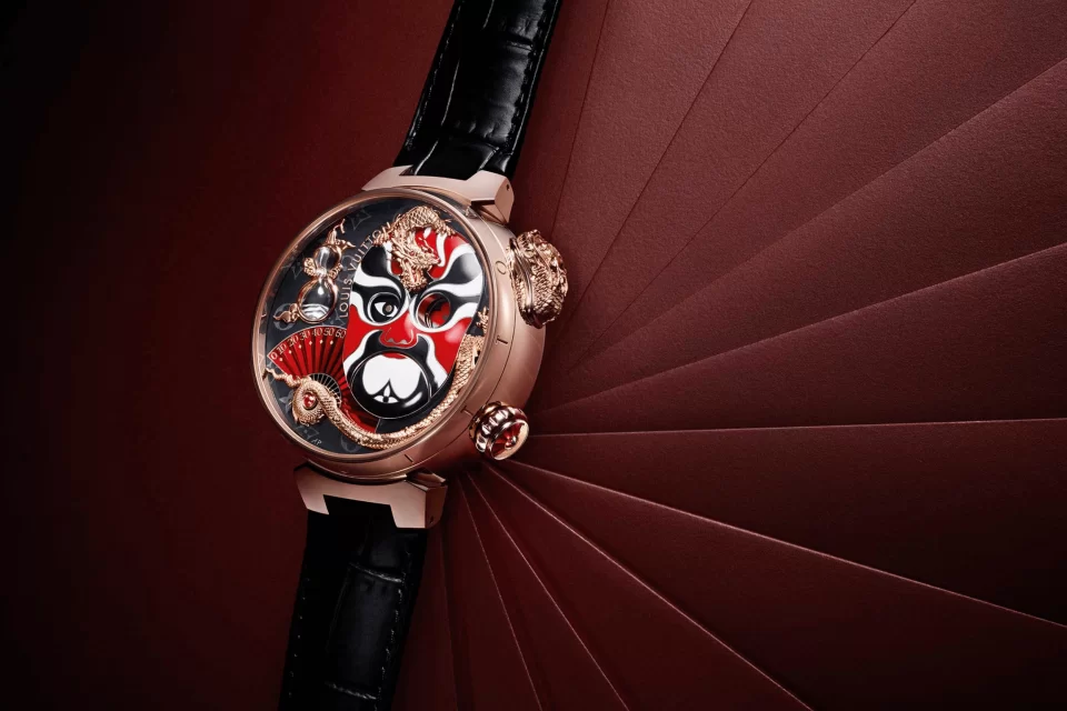 【新錶介紹】Louis Vuitton 路易威登玩變臉﹒錶盤可動京劇大花面﹒跳時逆跳﹒Tambour Opera Automata複雜腕錶