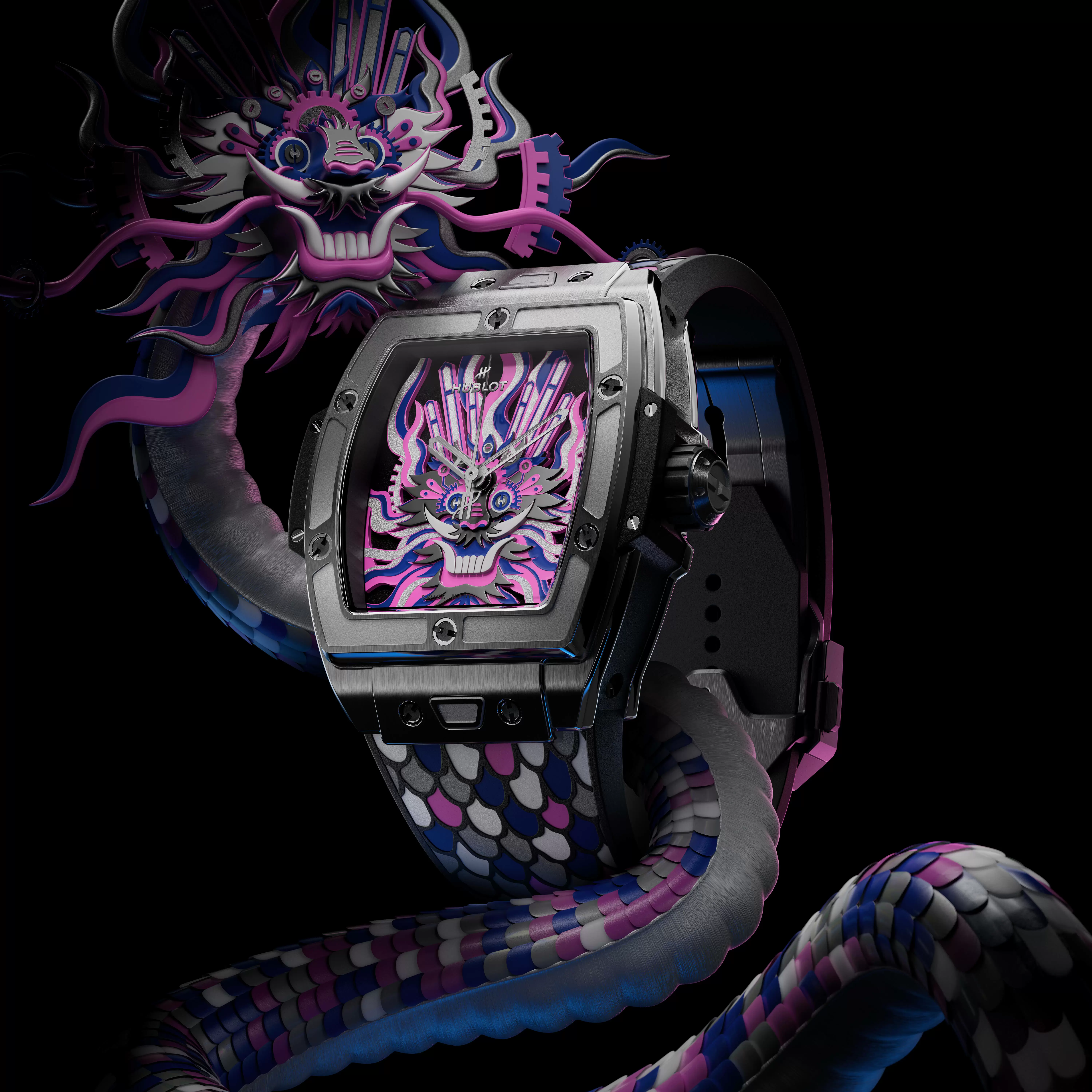 【Hublot｜剪紙鑲嵌呈龍蹤．Spirit of Big Bang甲辰龍年腕錶集中華文化薈萃｜新錶速報】