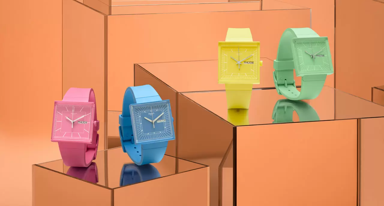 【新錶速報】Swatch Bioceramic What If？﹒引領粉色世界方形熱潮