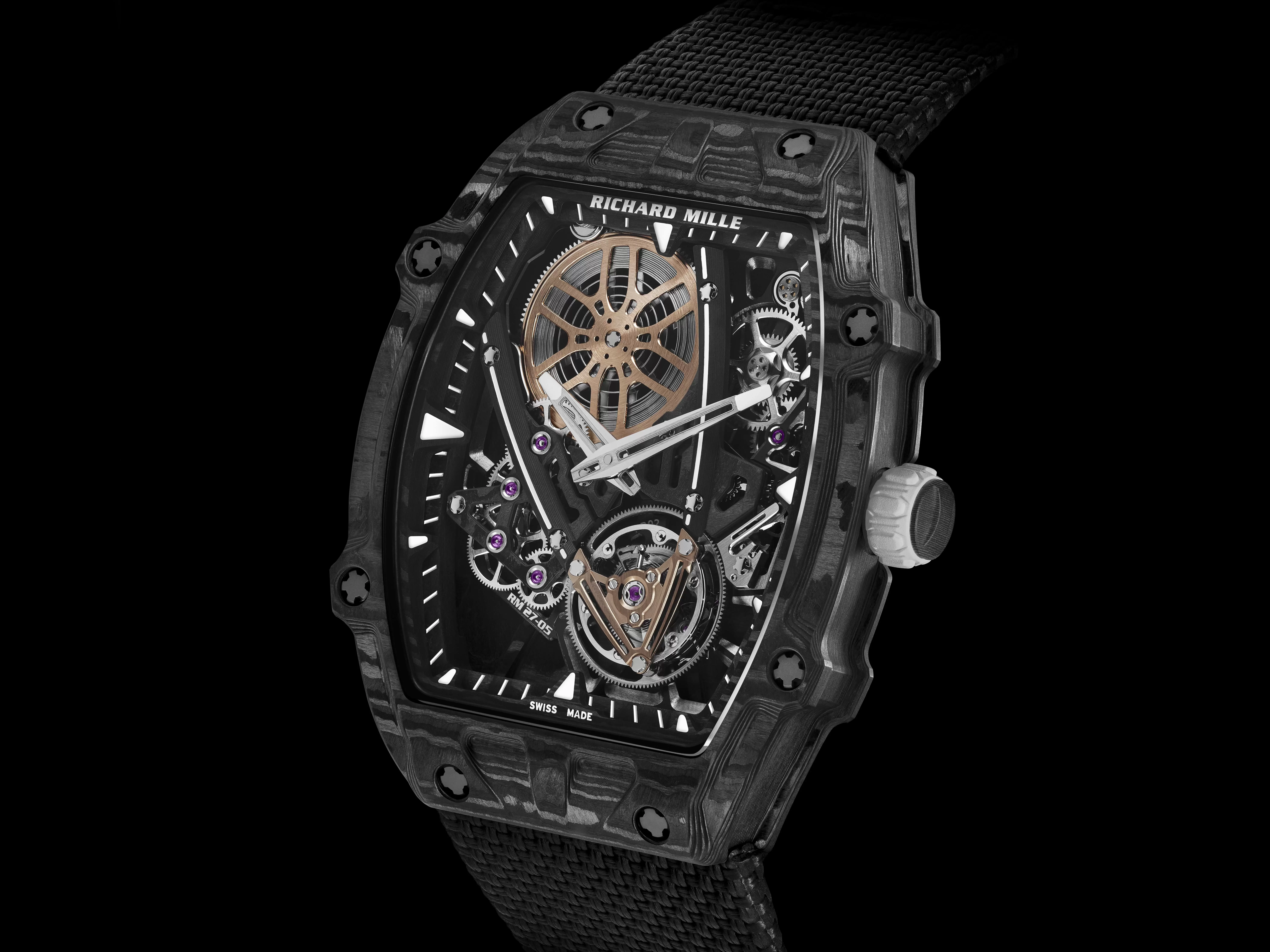 【新錶速報】Richard Mille | RM 27-05 Rafael Nadal飛行陀飛輪 | 網球名將Rafael Nadal聯乘新作 | 創下最輕與抗衝擊手動陀飛輪紀錄