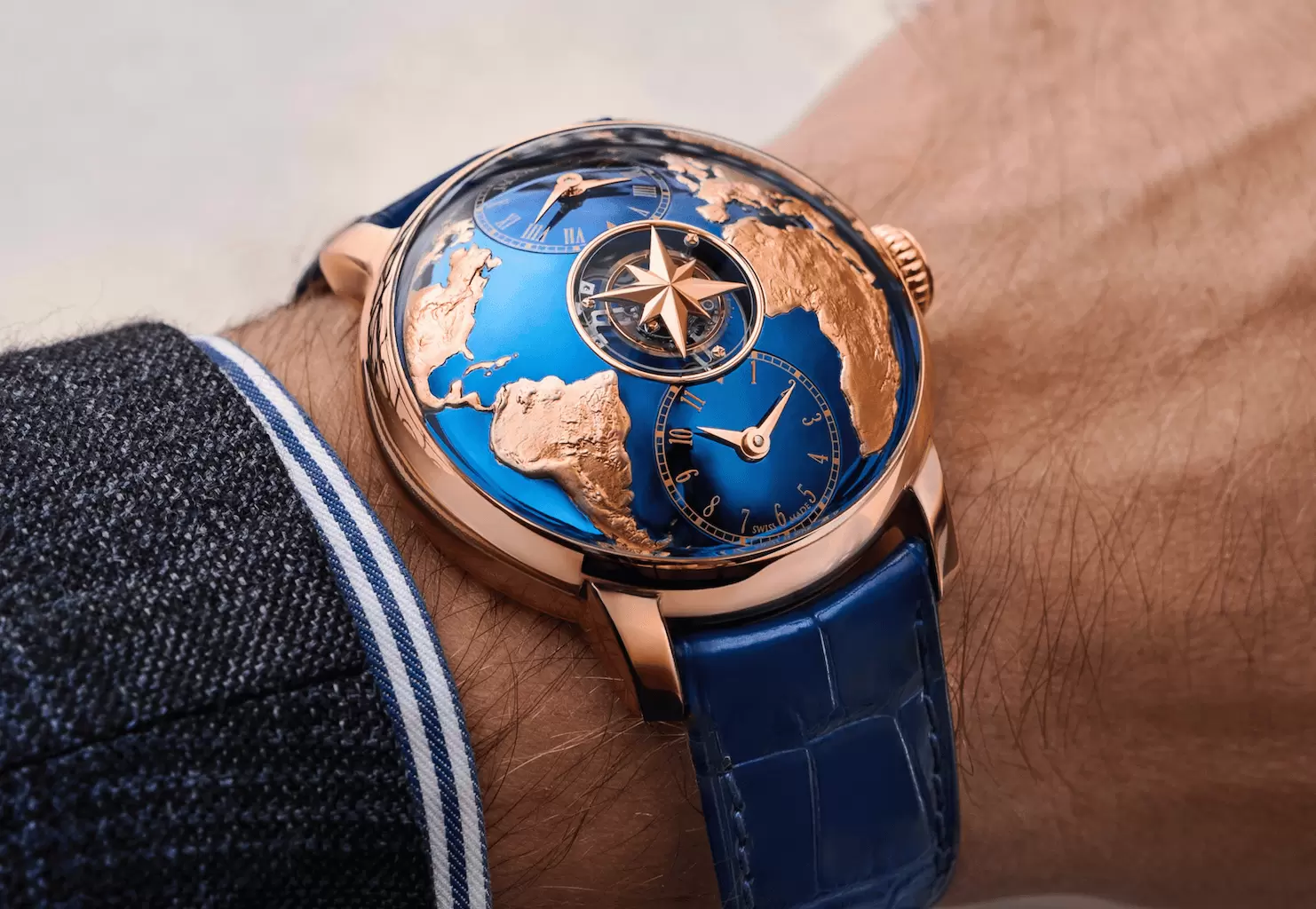 Jacob & Co. The World Is Yours雙時區陀飛輪腕錶﹒會登凌絕頂（價錢及介紹）